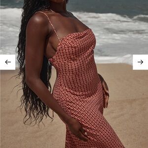 COTE D'AZUR DRESS - LATTICE GEO